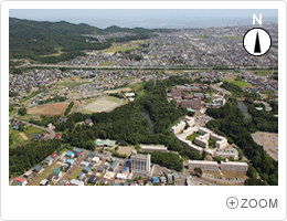 山屋敷地区航空写真